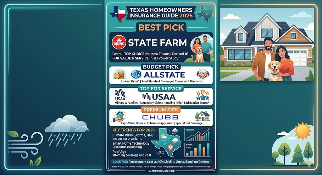 Best Homeowners Insurance in Texas for 2026